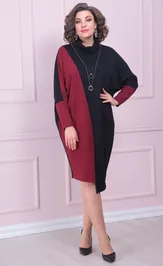 Sukienka Ладис Лайн 1519 vishnya+chernyj
