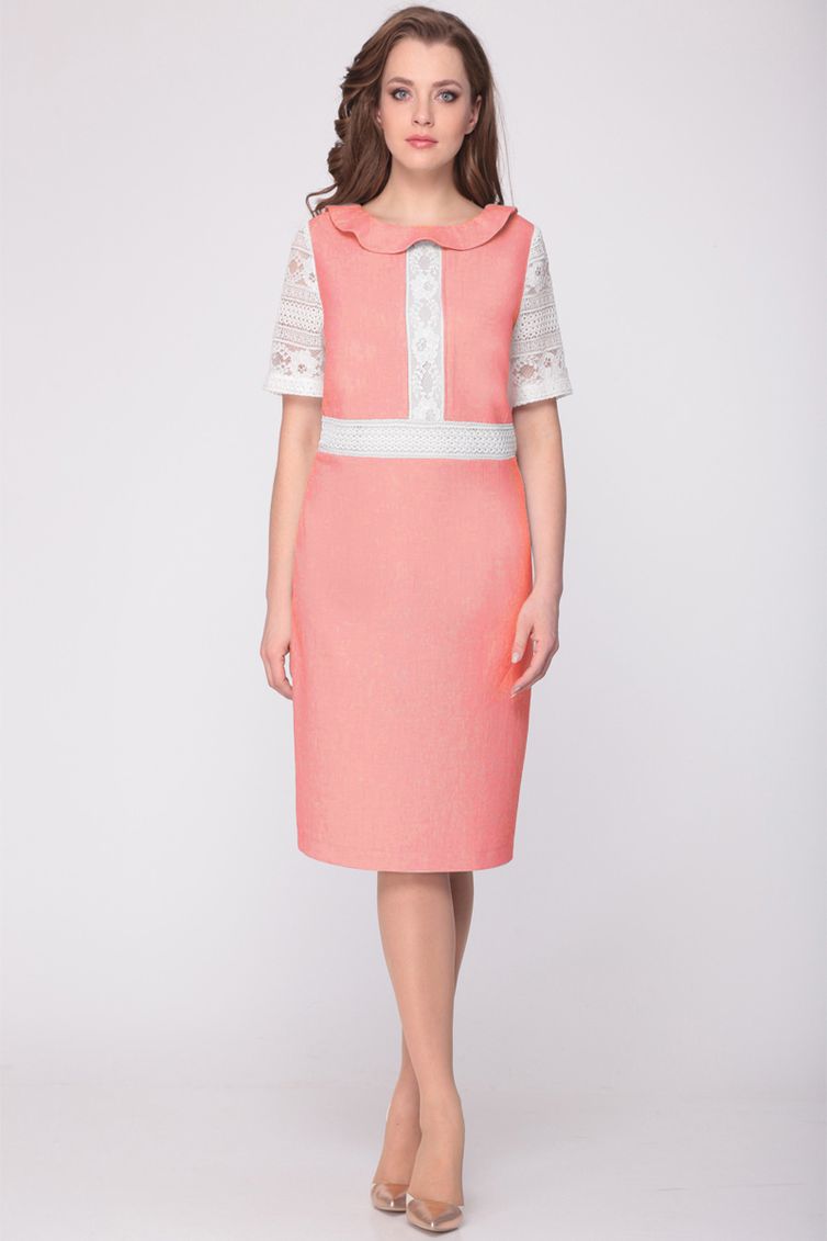 Dress Ladis Line #812 korall