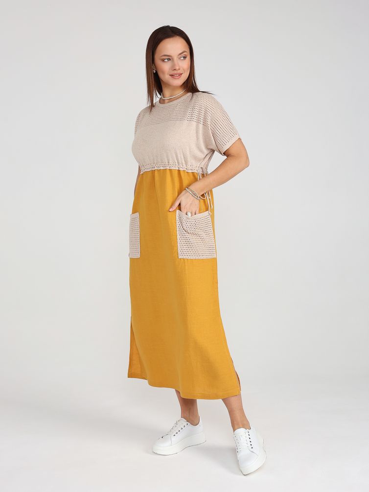 Платье BONADI арт. 1964 охра