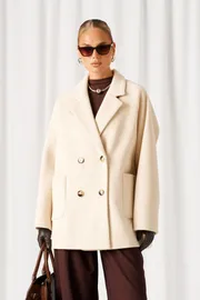 Coat Beautiful & Free #9013 kremovyj