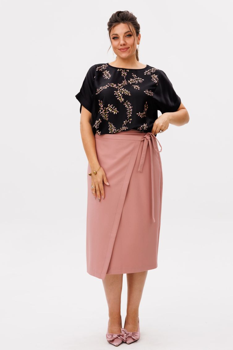 Юбка Anelli Laurel арт. 1858 пыльная роза