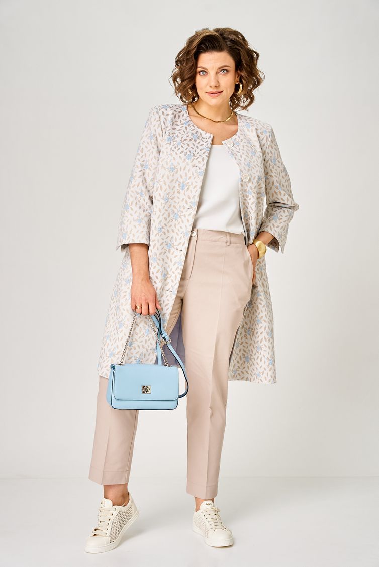 Blazer BelElStyle #727-291 bezhevo-goluboj