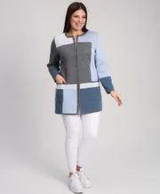 Sweter BONADI #1933 seryj-goluboj