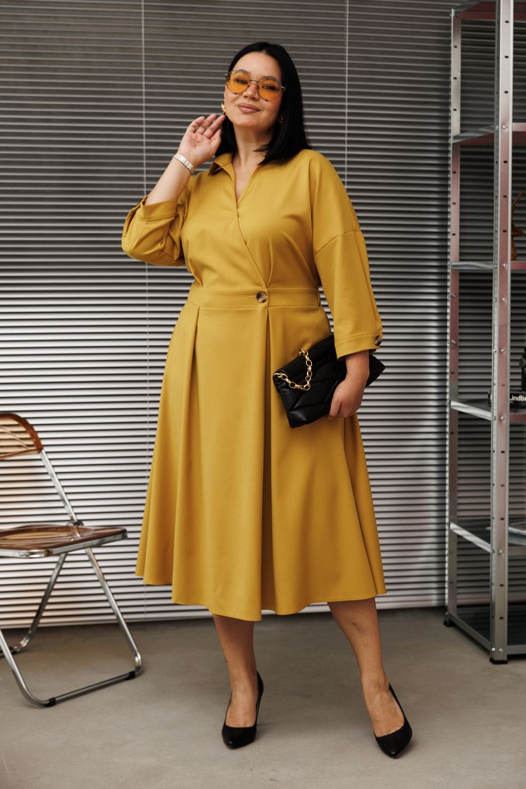 Платье Anastasia арт. 1229 горчица