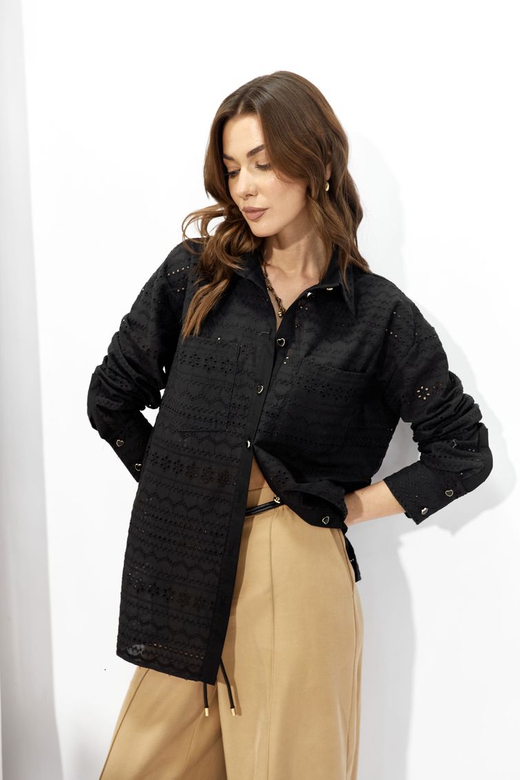 Блузка Люше арт. 4361 черный