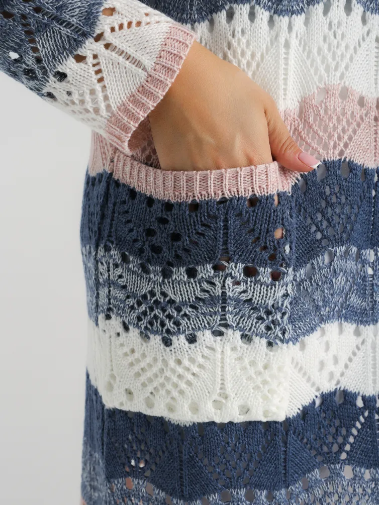 Sweter BONADI #1285 pudra-dzhins