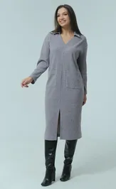 Dress Ma Cherie 4033 sero-fioletovyj
