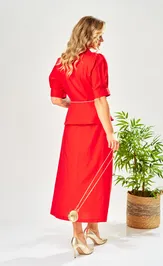 Костюм Ava fashion М-214 красный