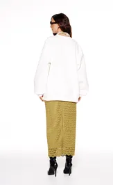 Bluza Elletto Life 13064 molochno-gorchichnyj