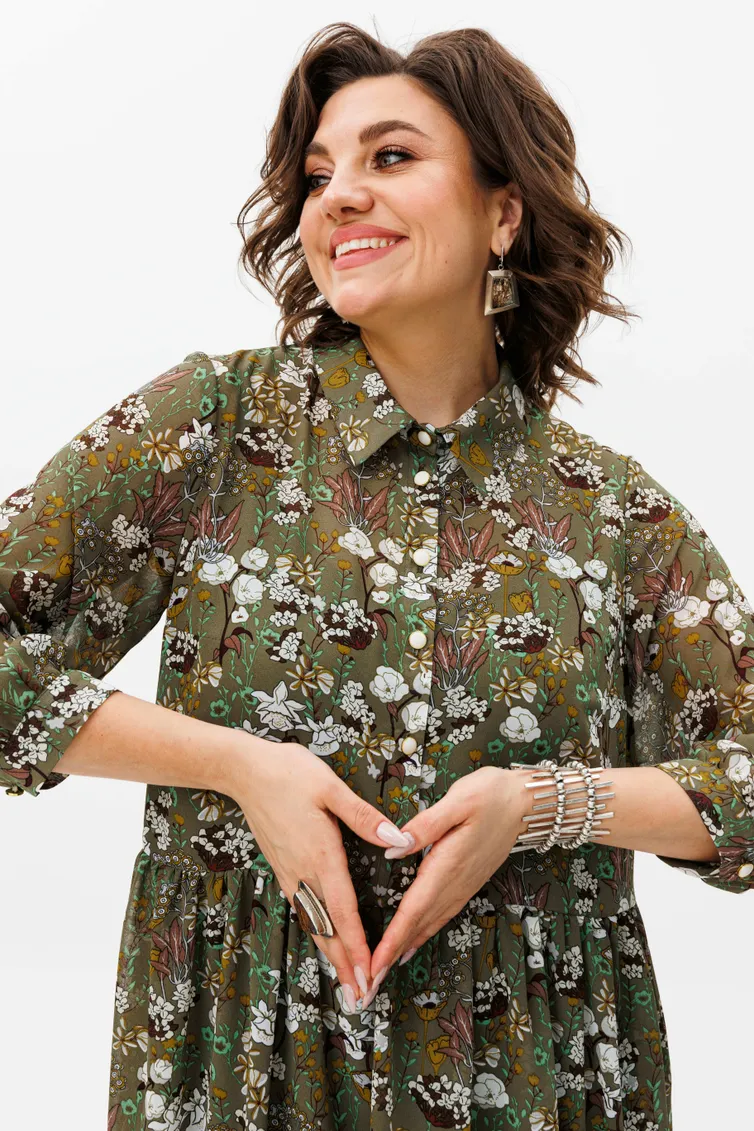 Платье Anelli Laurel арт. 1362 мох