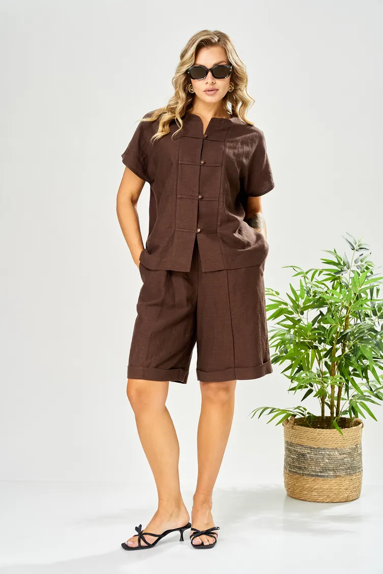 Suit Ava fashion #M-208 korichnevyj