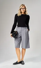 Trousers Ava fashion M-241 seryj