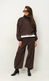 Bluza Pirs 6494 korichnevyj