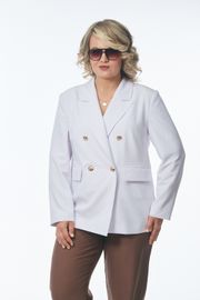 Suit OVERYOU #246 belyj s kapuchino