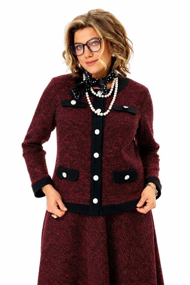 Garnitur Anastasia #1401 bordo