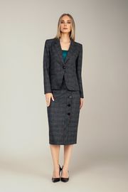 Suit MARIKA #429 t. seryj v kletku