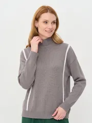 Jumper Newvay #9252-94222 titanium/bel