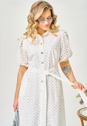 Sukienka Ava fashion #M-186 molochnyj