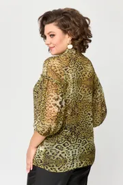 Bluzka Anastasia MAK #1114 zheltyj leopard