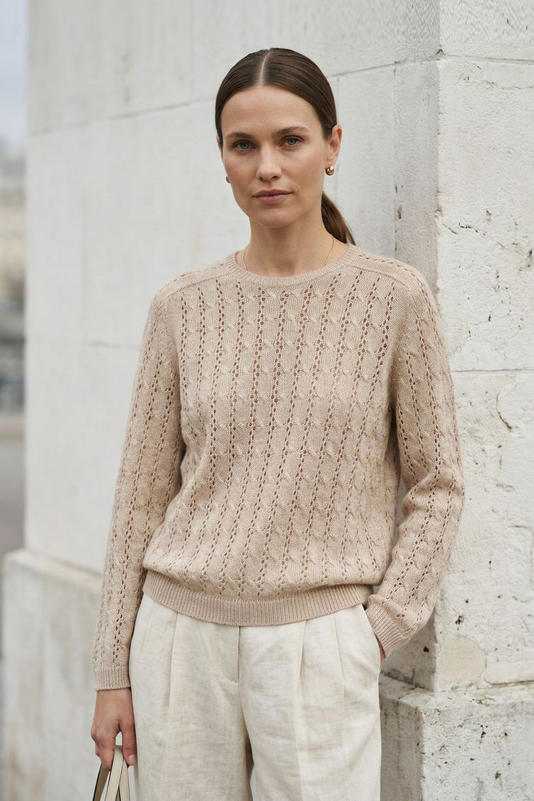 Jumper Polesie #S1434-26 6S1600-D43 surovyj+antichnyj belyj 158