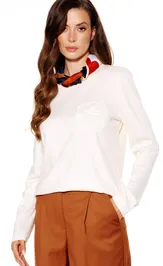 Jumper Elletto Life 13044 molochnyj