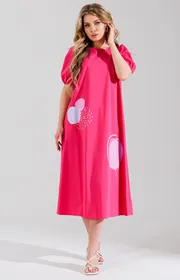 Sukienka Faufilure #S1432 yarko-rozovyj