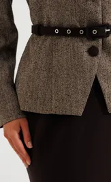 Костюм Galean Style 1014 А коричневый с черным