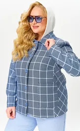 Костюм OVERYOU 194/1 голуб клетка