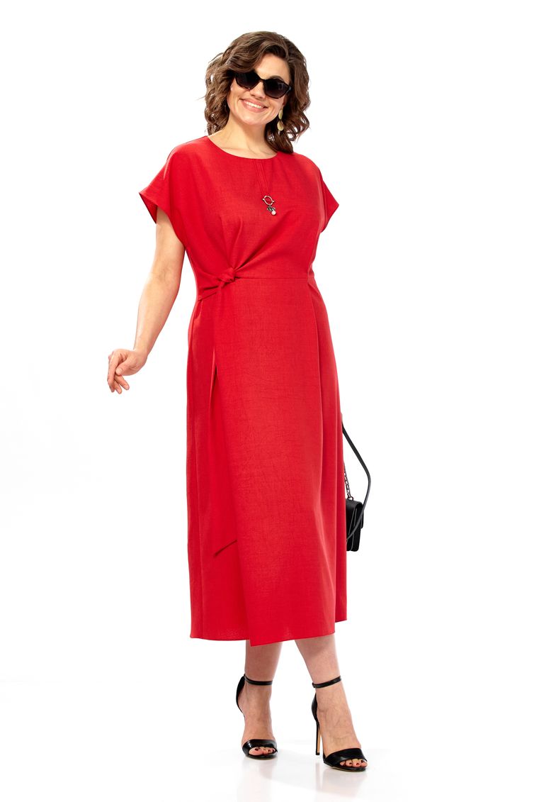 Dress Olga Style #S1019 krasnyj