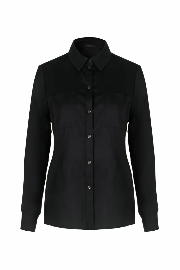 Blouse Elema #2K-1002 chyornyj 164