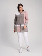 Sweter BONADI #1933 pudra-kapuchino