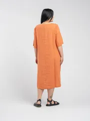Sukienka FASHION CENTRE #L-4003/Morkovnyj