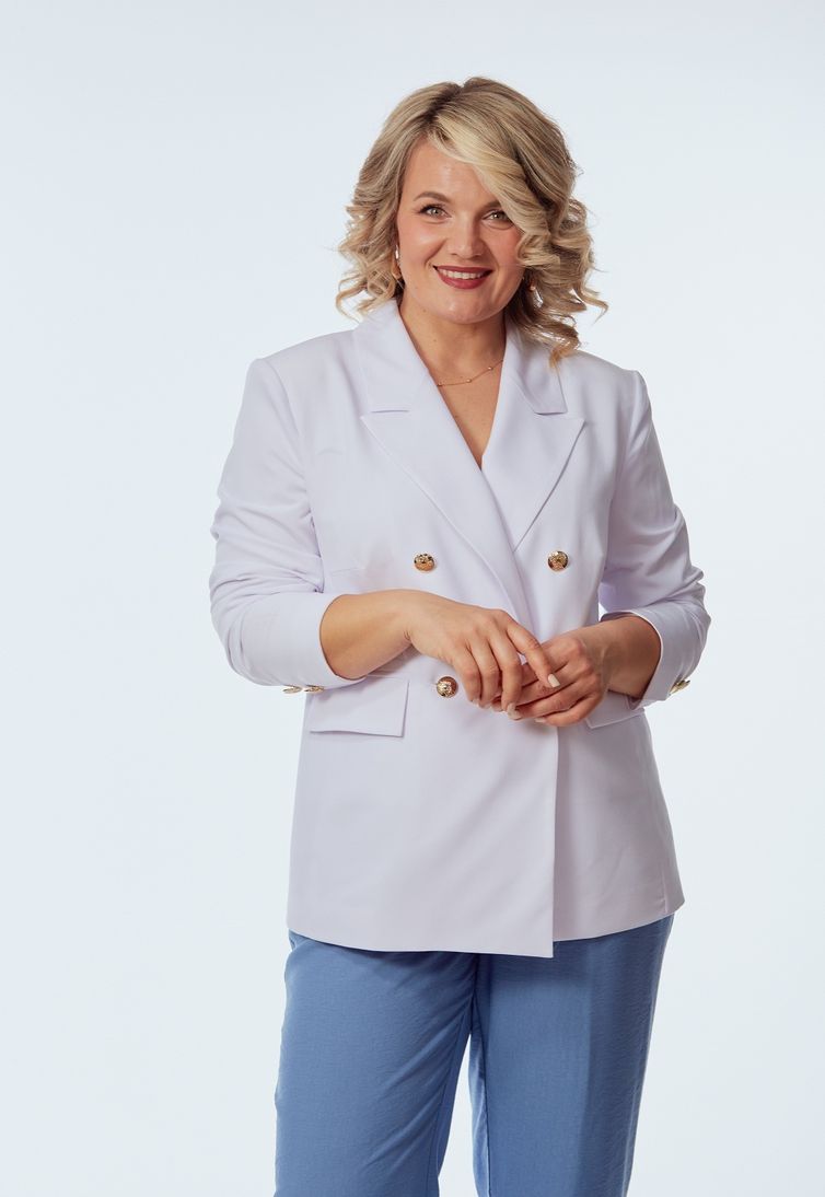 Костюм OVERYOU арт. 246/1 белый с голубым