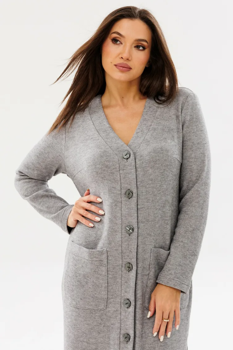 Dress Ma Cherie #4071 seryj melanzh