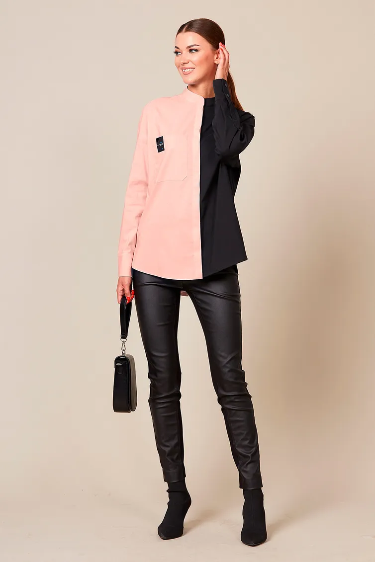 Bluzka Buter New #2221 chern/roz