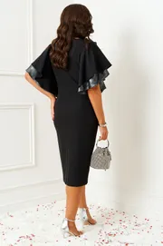 Sukienka Beautiful & Free #6390 chernyj s serebrom
