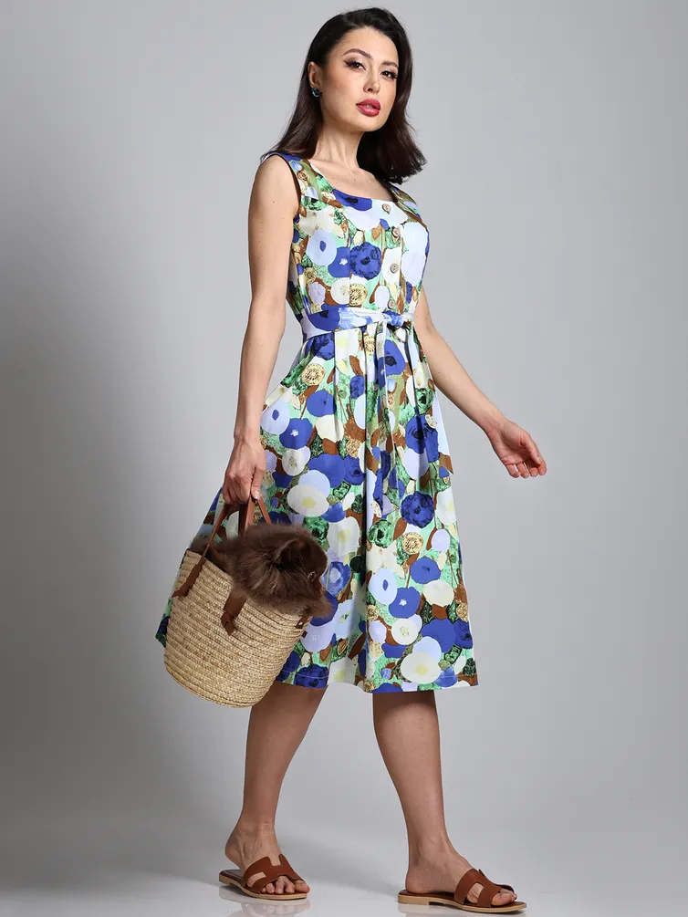 Sukienka DS Trend #PM-0805 (Vals cvetov, top)