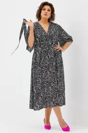 Sukienka BegiModa #1035 chyorno-belyj