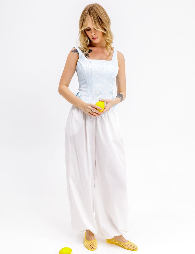 Trousers Pirs #6782 belyj