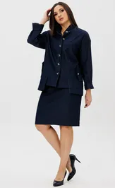 Skirt Ma Cherie 2085 temno-sinij
