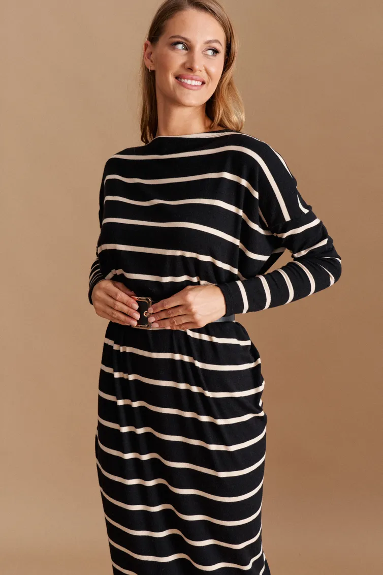 Dress Elletto Life #1044 cherno-bezh