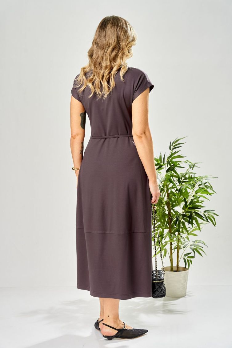 Платье Ava fashion арт. М-199 баклажановый