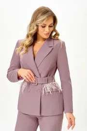 Garnitur Olga Style #S1036 pepelno-rozovyj