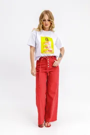 T-Shirt Pirs #6831 belyj s printom «sher»