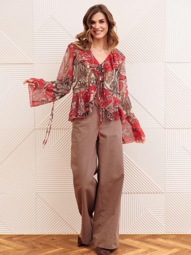 Костюм GIZART арт. 5403 красно-коричневый капучино