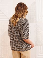 Джемпер GIZART арт. 15380 серо-бежево-черный