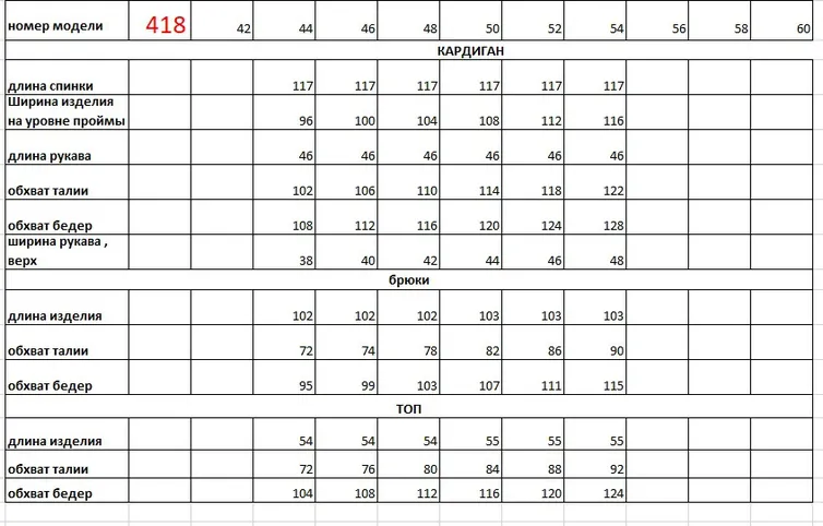 Комплект Евромода арт. 418 = 504