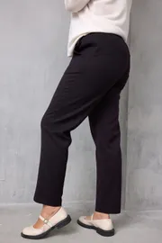 Брюки BegiModa арт. 6078 чёрный баклажан