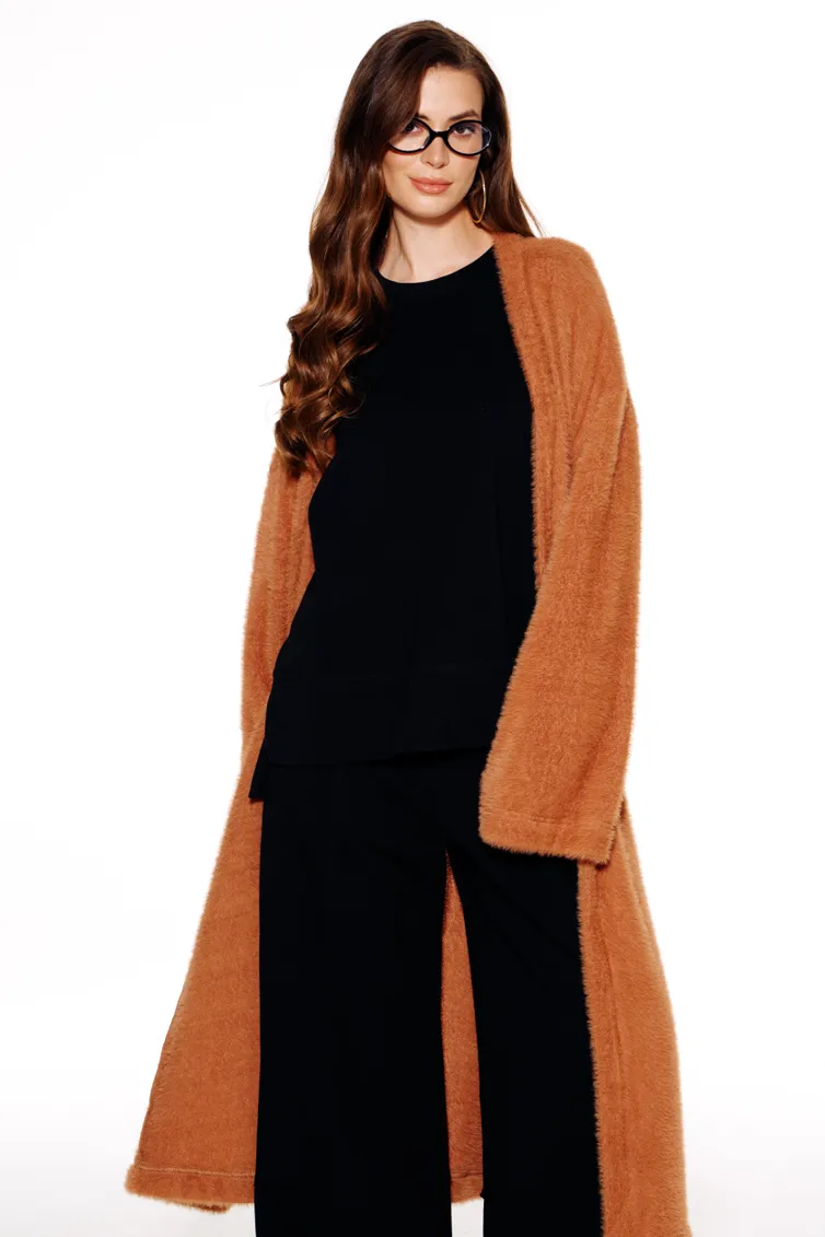 Sweter Elletto Life #13053 ryzhij