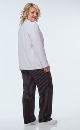 Костюм OVERYOU 247 белый с черно-белым